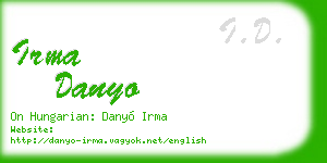 irma danyo business card